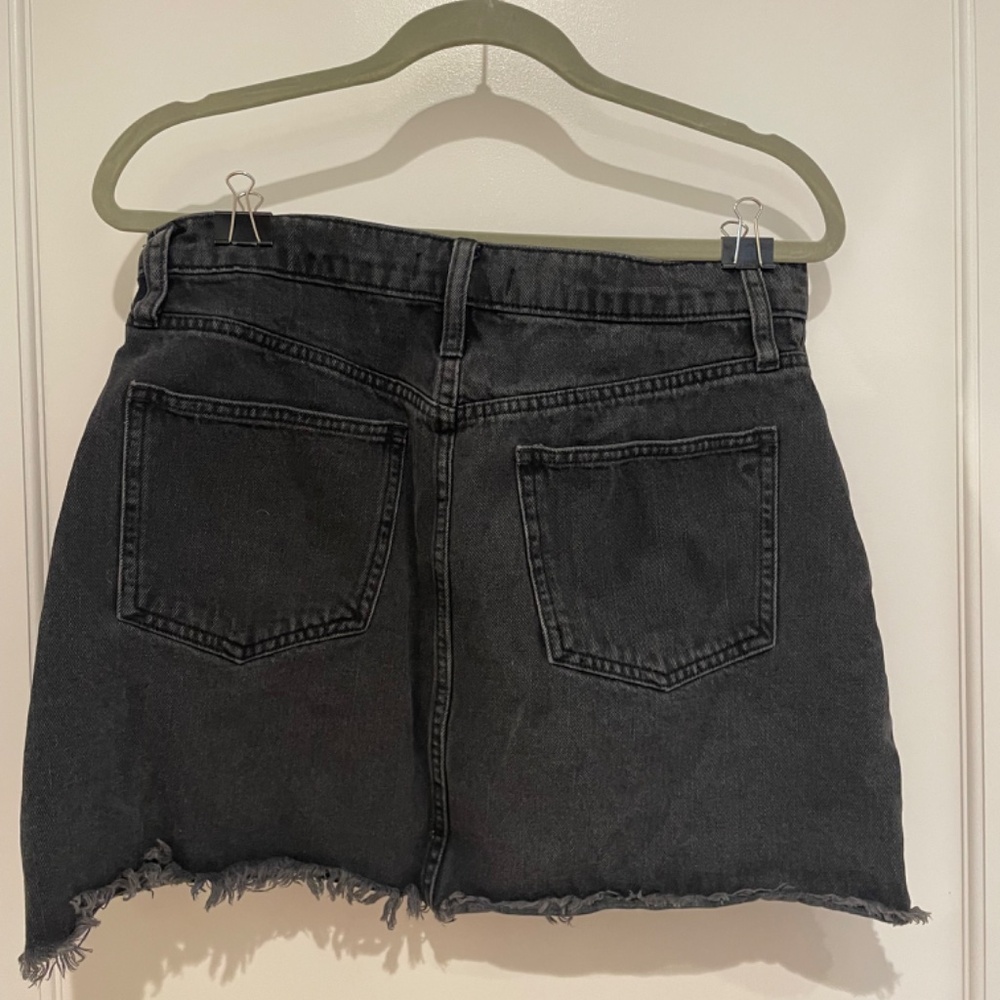 Madewell black denim skirt - Picture 2 of 4